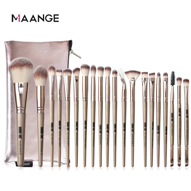20-Piece Professional Eye Makeup Brush Set with Bag
