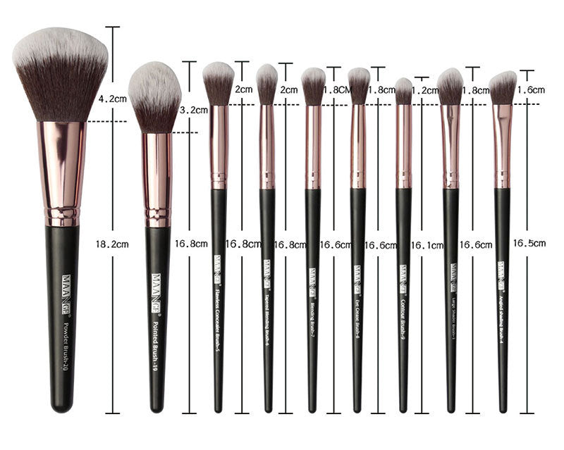 20-Piece Professional Eye Makeup Brush Set with Bag