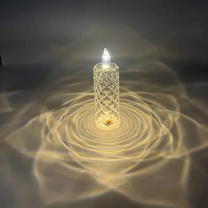 Light Projection Rose Halo LED Candle