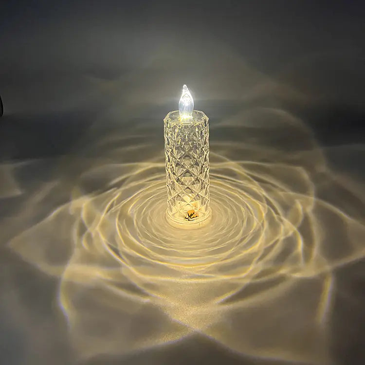 Light Projection Rose Halo LED Candle