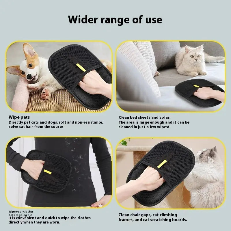 Dual-Sided Pet Hair Remover Mitt