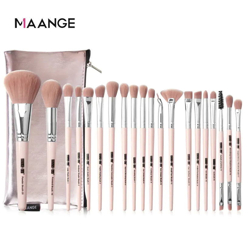 20-Piece Professional Eye Makeup Brush Set with Bag