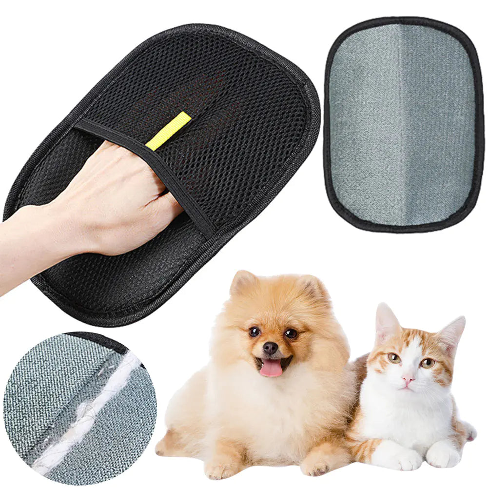 Dual-Sided Pet Hair Remover Mitt