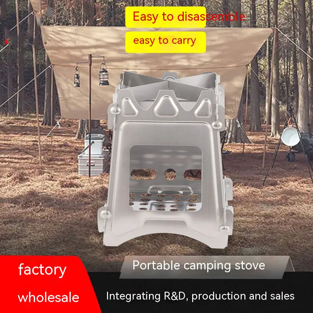 Portable Stainless Steel Folding Camping Stove