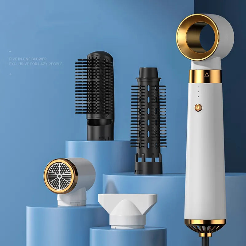 5-in-1 Hair Dryer & Automatic Curling Iron