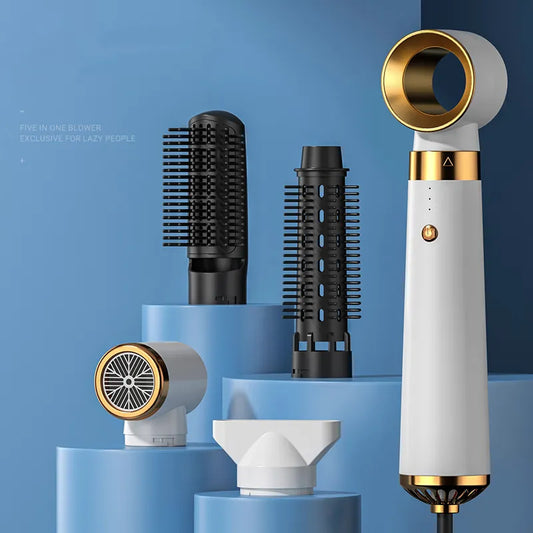 5-in-1 Hair Dryer & Automatic Curling Iron