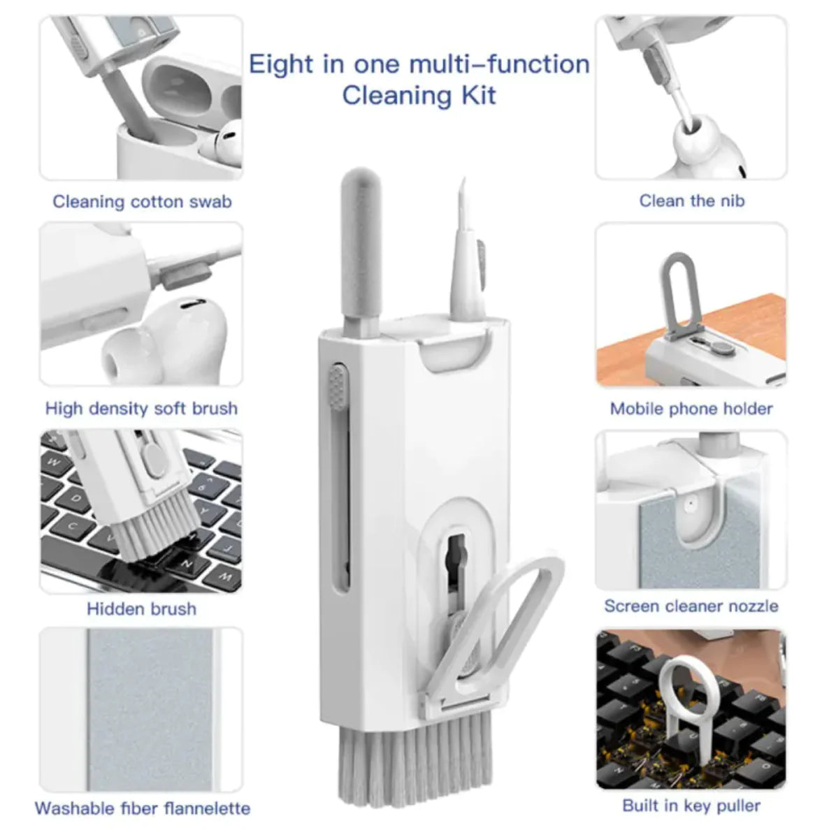8-in-1 Keyboard Device Cleaning Kit